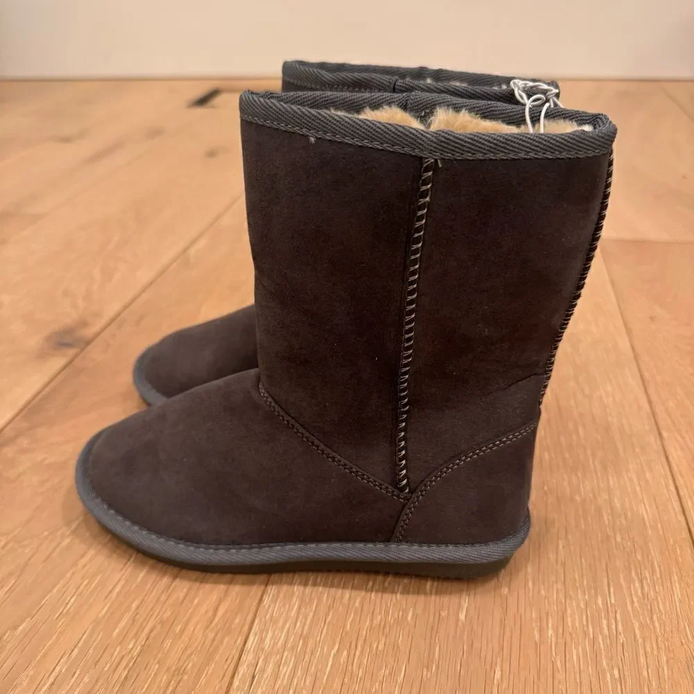 KIDS' EMMERSON FAUX SHEARLING BOOT IN GREY